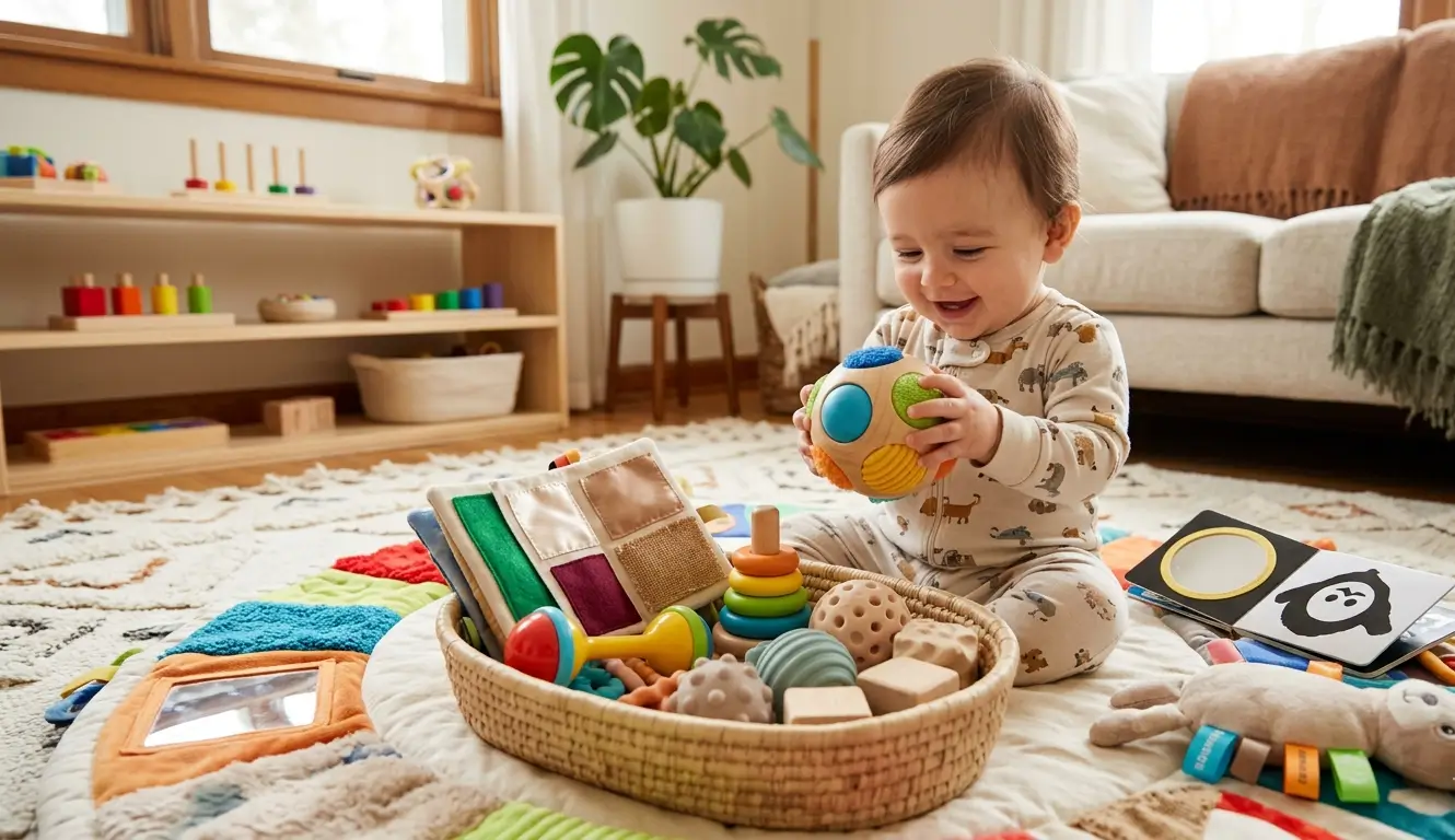 Comment stimuler l'éveil sensoriel de bébé ? Guide par stade de développement 5 éveil sensoriel de bébé